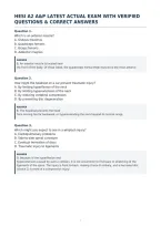 Hesi A2 A&P Latest Actual Exam With Verified&NewLine;Questions & Correct Answers