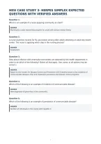 Hesi Case Study 3 Herpes Simplex Expected&NewLine;Questions With Verified Answers
