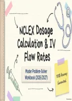 NCLEX Dosage Calculations & IV Flow Rates Master Guide &vert; 8-Page Step-by-Step Nursing Math Cheat Sheet & Formula Breakdown &lpar;2026&sol;2027 Updated&rpar;