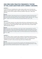 Hesi Med-Surg Practice Frequently Tested&NewLine;Actual Exam Questions With Correct Answers