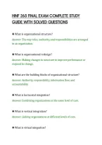 Hinf 265 Final Exam Complete Study&NewLine;Guide With Solved Questions