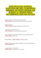 Econ 528 Actual Exam All &NewLine;Questions And Well Elaborated &NewLine;Answers Top Rated Version For &NewLine;Already A&plus; Graded Highly &NewLine;Recommended &vert;New And Revised 
