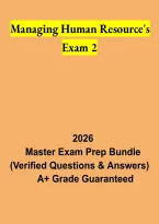 Managing Human Resources Exam 2 2026 &vert; HR Management Study Guide&comma; Review & Practice Questions