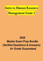 Intro to Human Resource Management Exam 1 2026 &vert; HRM Fundamentals Study Guide & Practice Questions