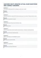 Iahcsmm Crcst Updated Actual Exam Questions&NewLine;And Correct Answers