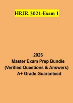 HRIR 3021 Exam 1 2026 &vert; Human Capital Management Study Guide&comma; Practice Questions & Test Prep