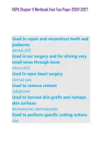 HSPA Chapter 11 Workbook&period;Final Test Paper 20262027&period;&NewLine;