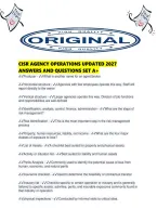 Cisr Agency Operations Updated 2027 Answers And Questions Set A&period;pdf
