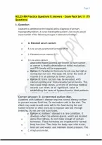 NCLEX-RN Practice Questions & Answers &ndash; Exam Pack Set 11 &lpar;75 Questions&rpar;