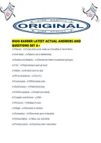 Ohio Barber Latest Actual Answers And Questions Set A&period;pdf