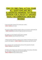  &NewLine;Fdny Z51 Rmo Final Actual Exam &NewLine;All Questions And Well &NewLine;Elaborated Answers Top Rated &NewLine;Version For Already A&plus; Graded &NewLine;Highly Recommended &vert;New And &NewLine;Revised 