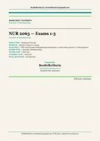 NUR 2063 Essentials of Pathophysiology Exam 1-3 Bundle 2026&sol;2027 &vert; 300 Verified Questions & Answers &vert; Rasmussen University Prep &vert; Instant Download