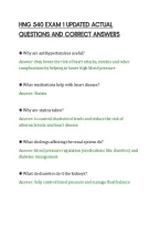 Hng 540 Exam 1 Updated Actual&NewLine;Questions And Correct Answers