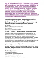 NUR 230 Maternal Nursing 2026&sol;2027 Study Guide &vert; ACTUAL-Style NUR 230 Maternal Nursing Practice Questions & Answers&comma; NUR 230 Maternal Nursing Exam Prep&comma; Verified Answers&comma; Detailed Rationales&comma; Maternal-Newborn Nursing&comma; Pregnancy&comma; Prenatal Care&comma; Antepartum 