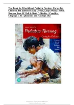Test Bank for Principles of Pediatric Nursing&colon; Caring for Children&comma; 8th Edition by Kay Cowen&comma; Laura Wisely&comma; Robin Dawson&comma; Jane W&period; Ball & Ruth C&period; Bindler &vert; Complete Chapters 1&ndash;31 &vert; Questions & Answers 2027