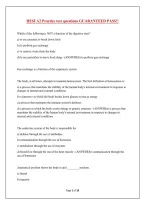 HESI A2 Practice test questions GUARANTEED PASS&excl;&excl;