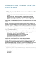 Galen NSG 3100 Final Exam 4 &vert; Fundamental Concepts & Skills I &lpar;2026&rpar; Actual Q&A PDF