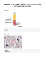 Lab Practical 1-A&P 2-Blood Expected Questions&NewLine;With Verified Answers