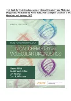 Test Bank for Tietz Fundamentals of Clinical Chemistry and Molecular Diagnostics&comma; 9th Edition by Nader Rifai&comma; PhD &vert; Complete Chapters 1&ndash;49 &vert; Questions & Answers 2027