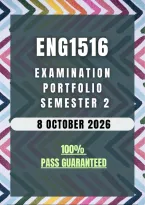 ENG1516 Examination Portfolio 2026 MEMO &vert; Due Date 8 October 2026