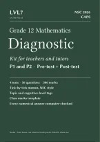 Grade 12 Maths Diagnostic Kit 2026&comma; CAPS P1 and P2&comma; Pre-test &plus; Post-test &plus; Full Memos &lpar;Teacher&sol;Tutor Licence&rpar;