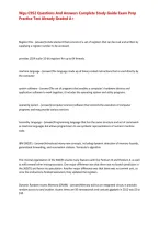 Wgu C952 Questions And Answers Complete Study Guide Exam Prep Practice Test Already Graded A&plus;
