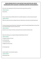 Ardms Abdomen Practice-Liver Anatomy Exam&vert;Question And Verified &NewLine;Answers&vert;New Update 2026&sol;2027&vert; Guaranteed Questions Success&vert;Graded A&plus;