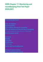 HSPA Chapter 17&colon; Monitoring and recordkeeping&period;Final Test Paper 20262027&period;&NewLine;