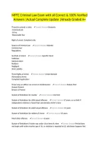 MPTC Criminal Law Exam with all Correct & 100&percnt; Verified Answers &vert;Actual Complete Update &vert;Already Graded A&plus;