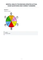 Mental Health Technician Updated Actual&NewLine;Exam Questions And Correct Answers