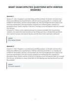 Mgmt Exam Expected Questions With Verified&NewLine;Answers