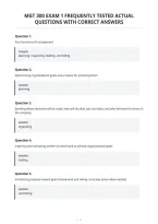 Mgt 300 Exam 1 Frequently Tested Actual&NewLine;Questions With Correct Answers&NewLine;