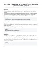 Mh Exam 2 Frequently Tested Actual Questions&NewLine;With Correct Answers