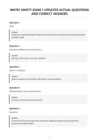 Mh701 Safety Exam 1 Updated Actual Questions&NewLine;And Correct Answers