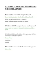 Fccs Final Exam Actual Test Questions&NewLine;And Solved Answers&NewLine;