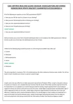 Cadc-Certified Drug And Alcoho Couselor  Exam&vert;Questions And Verified &NewLine;Answers&vert;New Update 2026&sol;2027&vert; Guaranteed Success&vert;Graded A&plus;