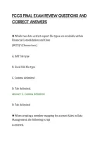 Fccs Final Exam Review Questions And&NewLine;Correct Answers