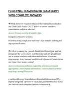 Fccs Final Exam Updated Exam Script&NewLine;With Complete Answers