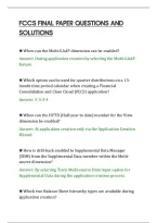 Fccs Final Paper Questions And&NewLine;Solutions