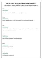 Substance Abuse Counseling Exam&vert;Questions And Verified &NewLine;Answers&vert;New Update 2026&sol;2027&vert; Guaranteed Success&vert;Graded A&plus; 