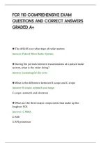 Fcr 110 Comprehensive Exam&NewLine;Questions And Correct Answers&NewLine;Graded A&plus;