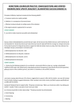 Addictions Counselor Practice  Exam&vert;Questions And Verified &NewLine;Answers&vert;New Update 2026&sol;2027&vert; Guaranteed Success&vert;Graded A&plus; 