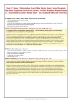 Nurs 611 Exam 1 Patho Actual Exam&vert;&vert; Most Recent Exam&vert;&vert; Actual Complete&NewLine;Real Exam Questions And Correct Answers &lpar;Verified Answers&rpar; Already Graded&NewLine;A&plus; &vert; Guaranteed Success&excl;&excl; Newest Exam &vert; Just Released&excl;&excl; Maryville University