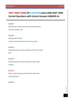 TNCC FINAL EXAM &lbrack;9TH EDITION Latest 2026-2027 100&percnt; Correct Questions with Correct Answers GRADED A&plus;