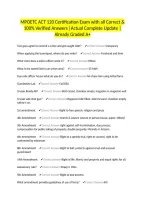 MPOETC ACT 120 Certification Exam with all Correct & 100&percnt; Verified Answers &vert;Actual Complete Update &vert;Already Graded A&plus;