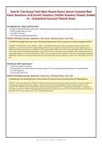 Ossf Dr Test Actual Test&vert;&vert; Most Recent Exam&vert;&vert; Actual Complete Real&NewLine;Exam Questions And Correct Answers &lpar;Verified Answers&rpar; Already Graded&NewLine;A&plus; &vert; Guaranteed Success&excl;&excl; Newest Exam