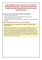 Phgy 216 Midterm Exam Actual Exam&vert;&vert; Principles Of&NewLine;Mammalian Physiology Ii &vert;&vert; Most Recent Exam&vert;&vert; Actual&NewLine;Complete Real Exam Questions And Correct Answers&NewLine;&lpar;Verified Answers&rpar;