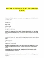 &NewLine;Mro Practice Questions With Correct Answers 2026-2027&NewLine;