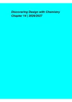 Discovering Design with Chemistry Chapter 14 &vert; 2026&lowbar;2027