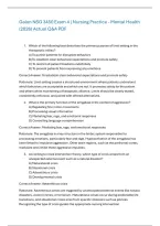 Galen NSG 3450 Final Exam 4 &vert; Nursing Practice &ndash; Mental Health &lpar;2026&rpar; Actual Q&A PDF